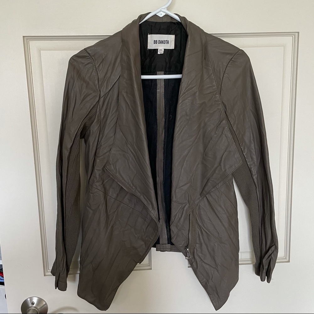 BB Dakota Vegan Leather Jacket Size XS